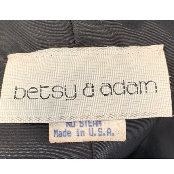 BETSY & ADAM VINTAGE BLACK VELVET SEQUIN BEADED PARTY HALTER DRESS JUNIOR 5-6 - Picture 9 of 10